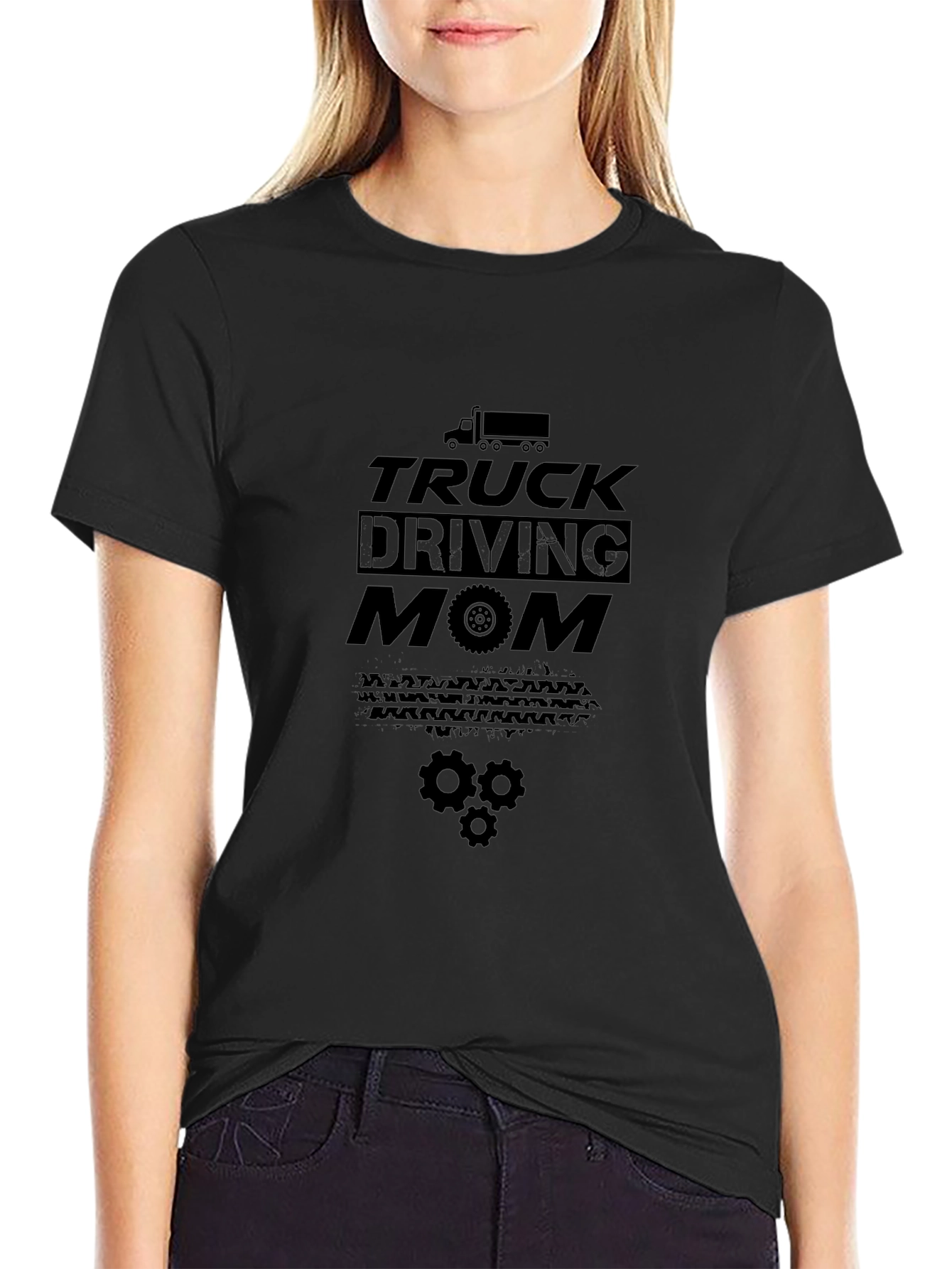 Truck Driving Mom Graphic T-Shirt