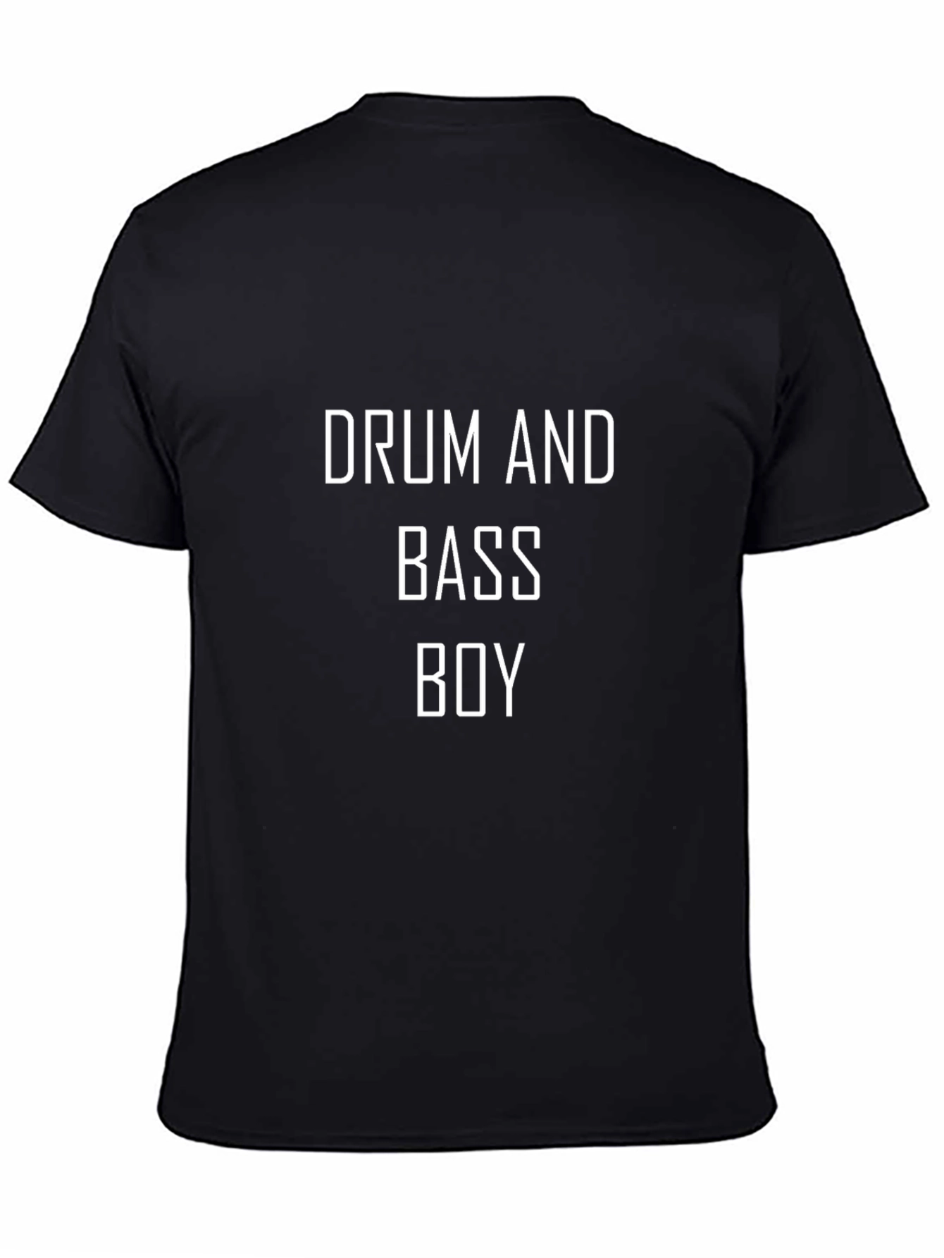 Drum and Bass Boy Black Graphic Tee
