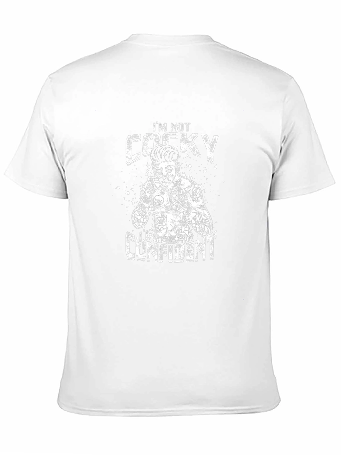 Confident Boxer Graphic T-Shirt - Black