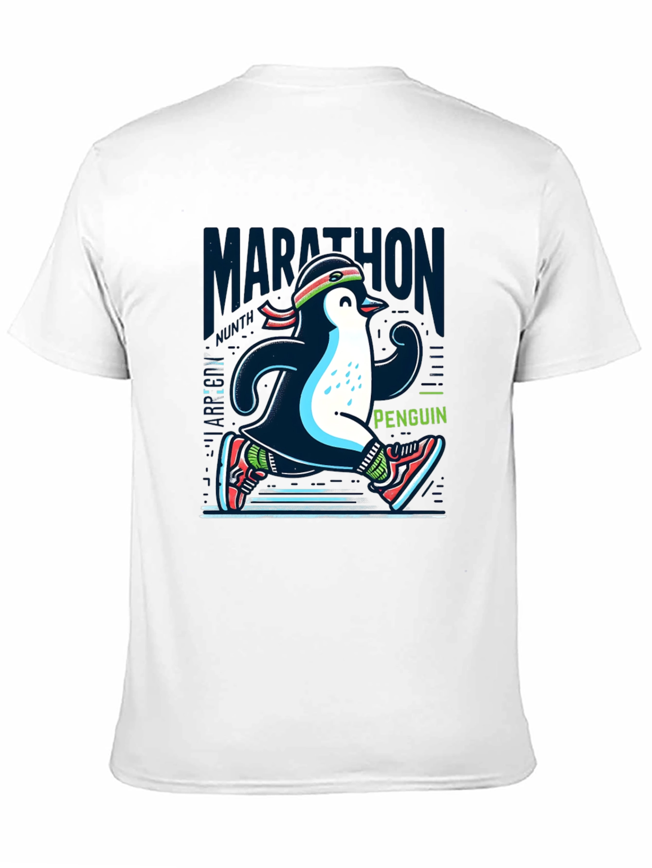 Marathon Penguin Running T-Shirt