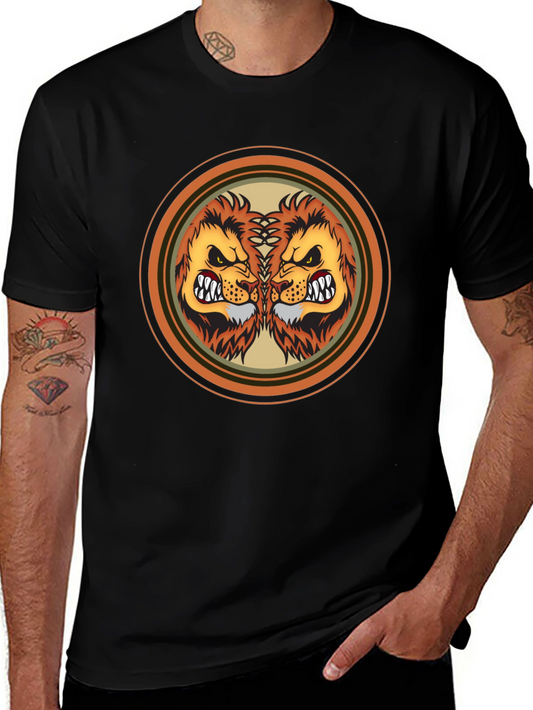 Lion Double Vision Graphic Tee - Fierce Style