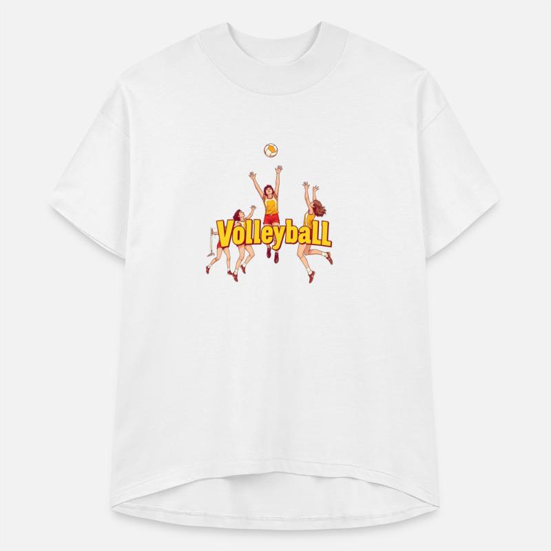 Dynamic Volleyball Team Illustration