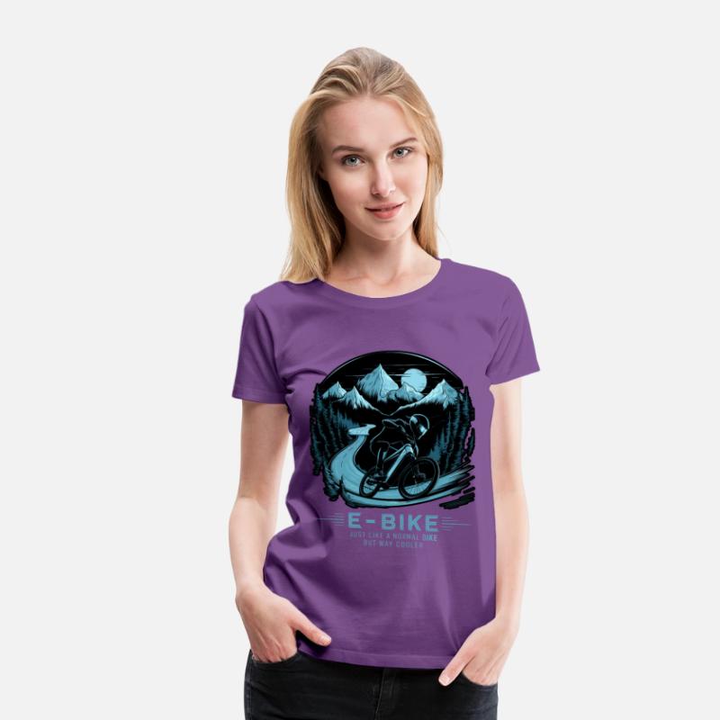 E Bike Saying Quotes Cyclist Mountains Nature