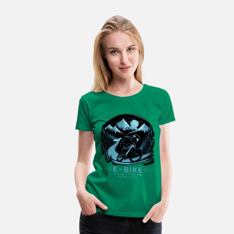 E Bike Saying Quotes Cyclist Mountains Nature