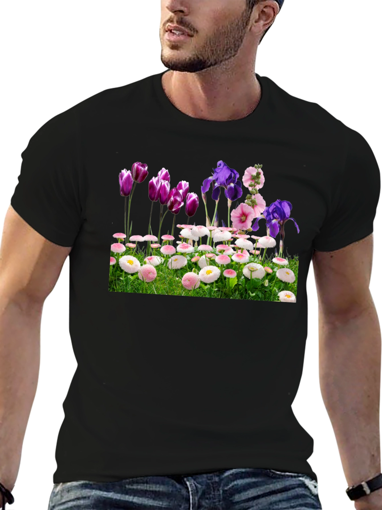 Floral Meadow Graphic T-Shirt - Soft Cotton Blend