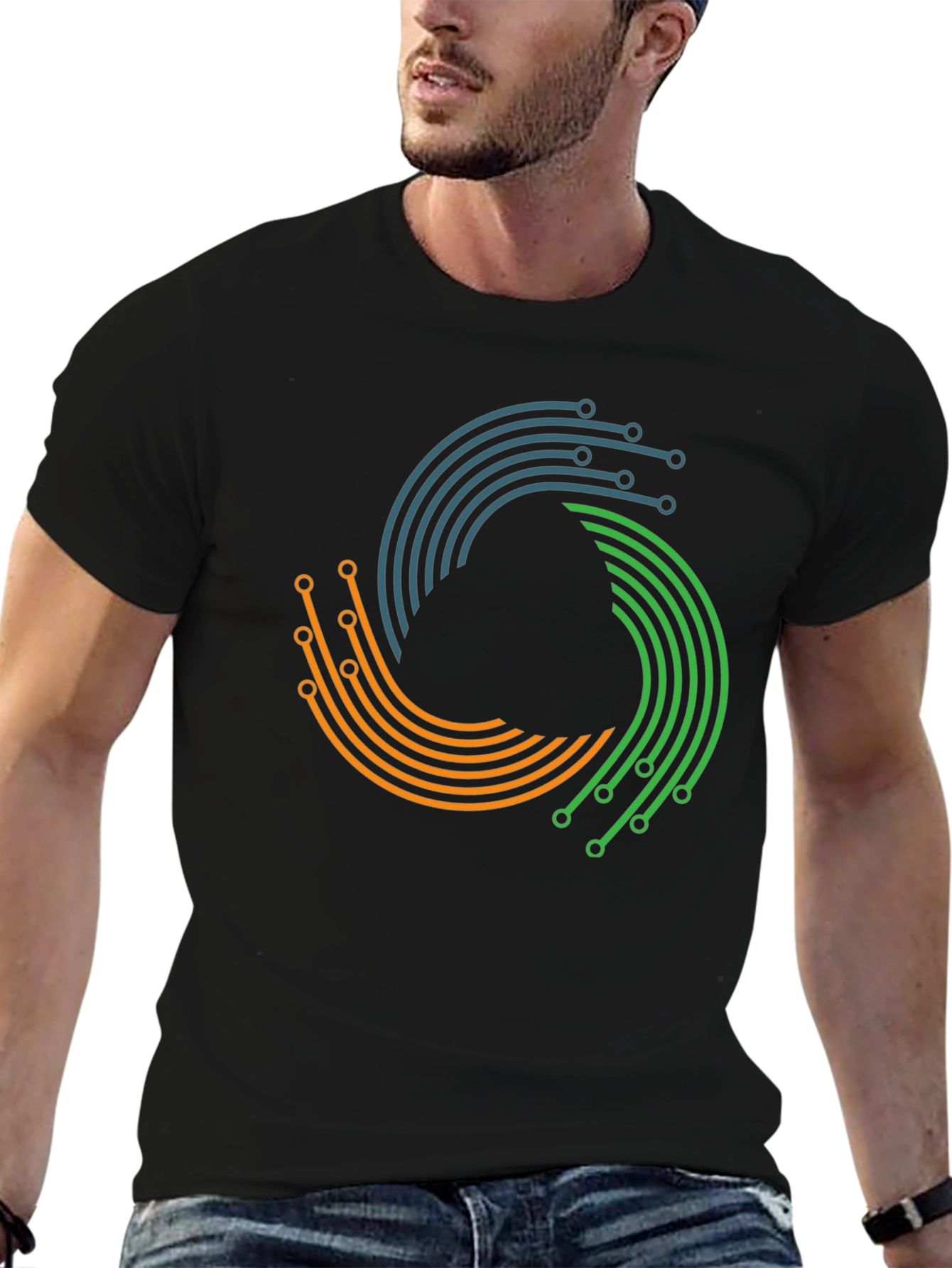 Tech Circuit T-Shirt - Modern Graphic Tee