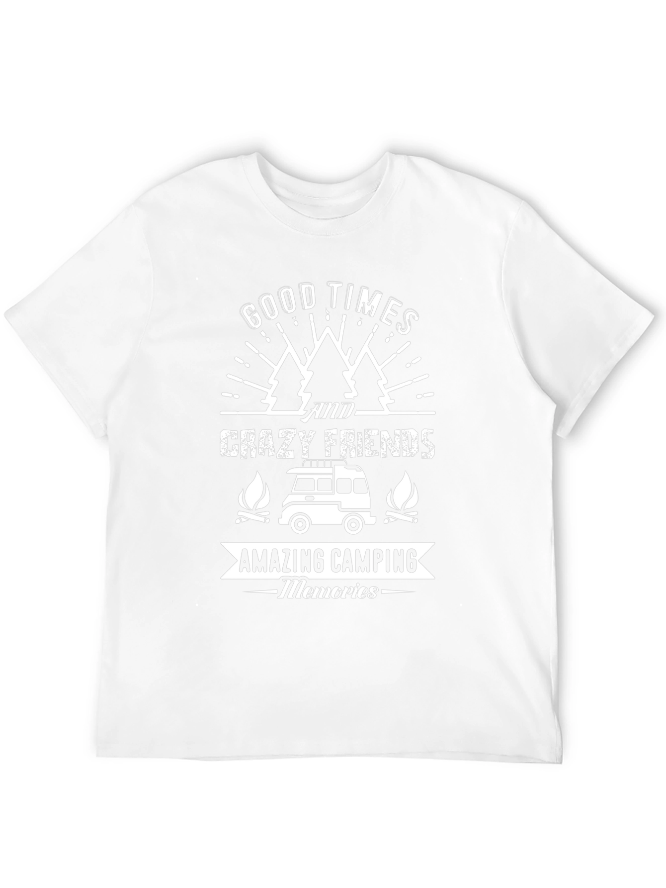 Good Times & Crazy Friends Camping Memories T-Shirt
