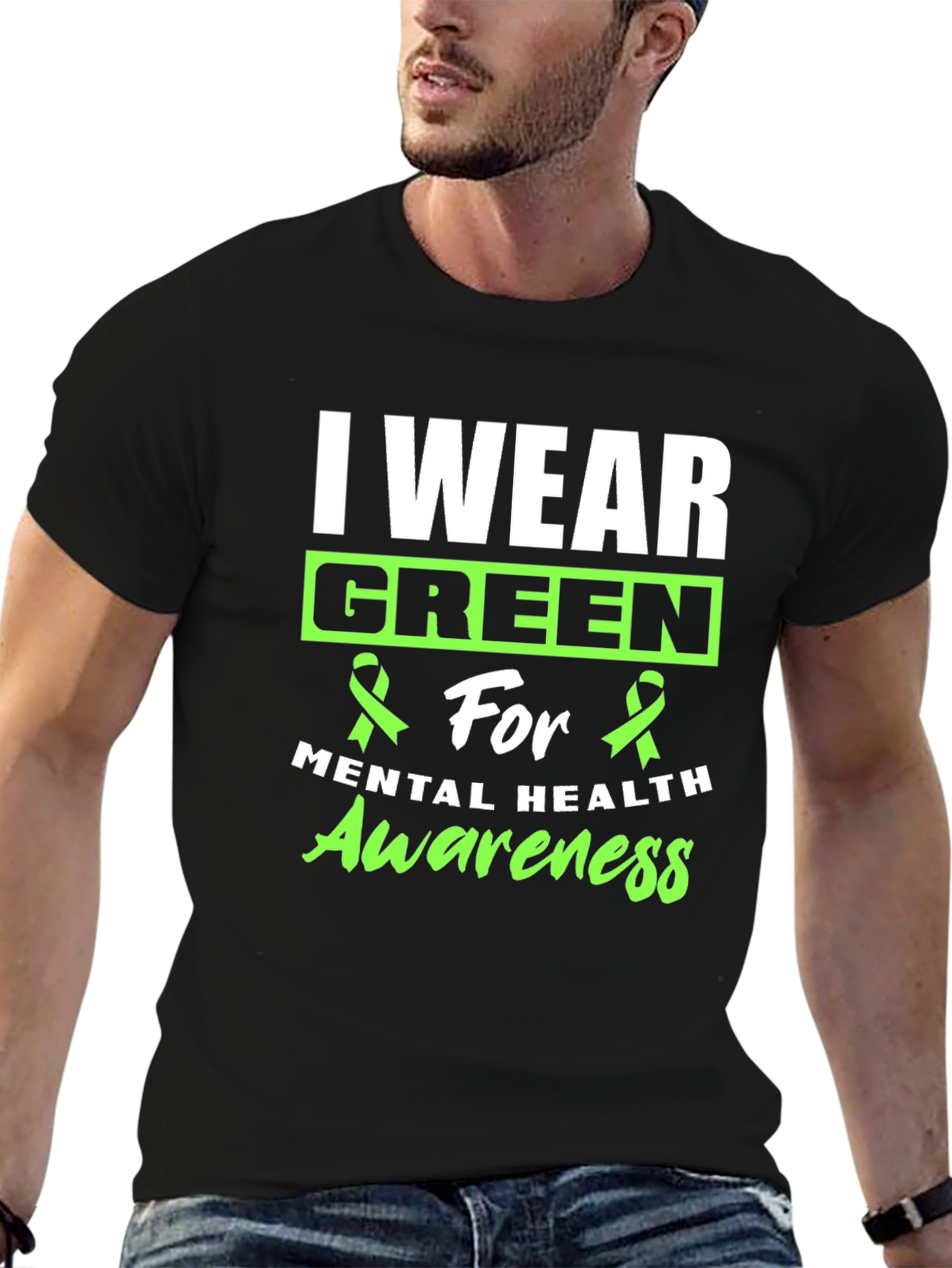 I Wear Green Mental Health Awareness T-Shirt