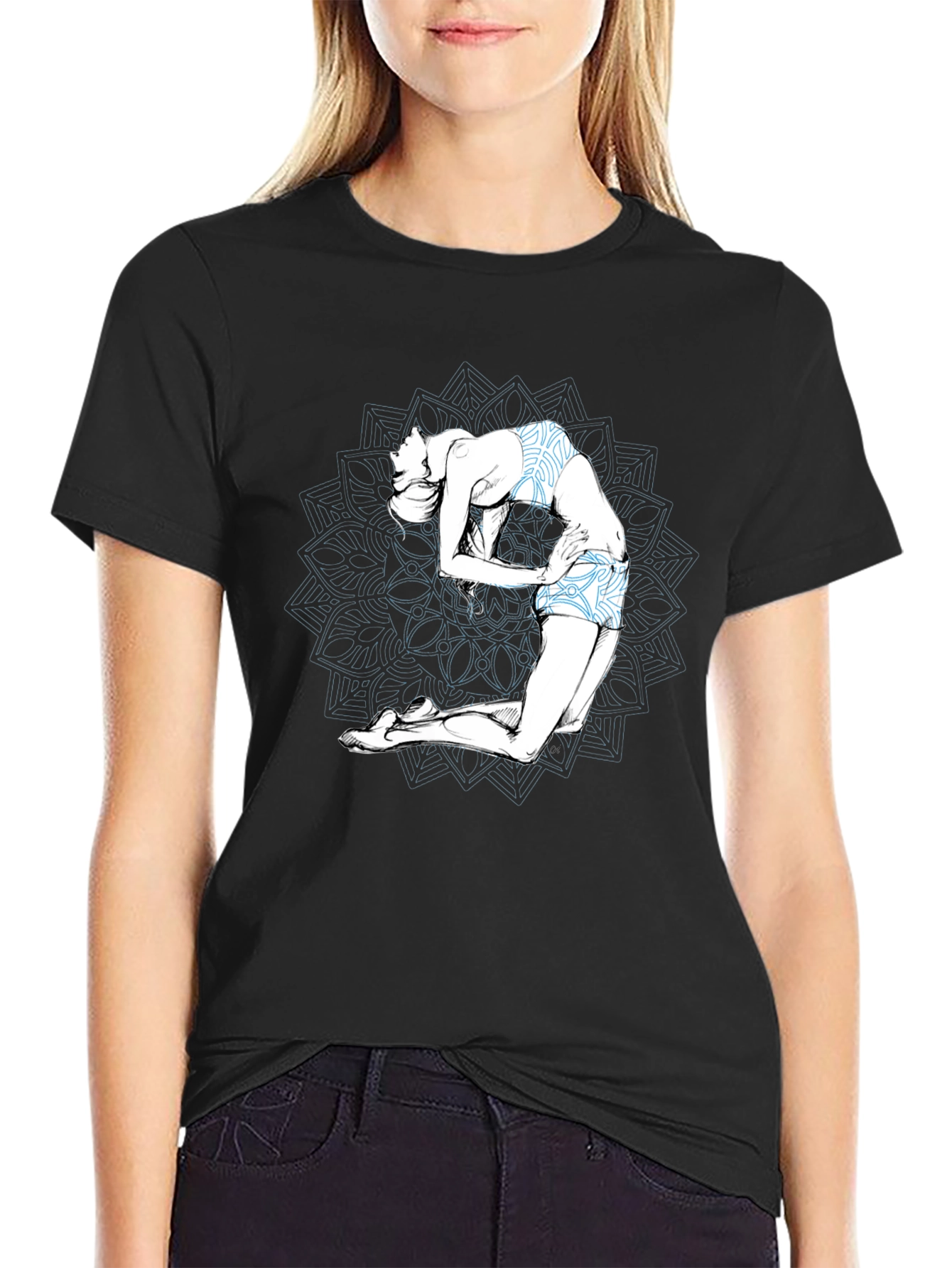 Yoga Pose Graphic Tee - Stylish Comfort