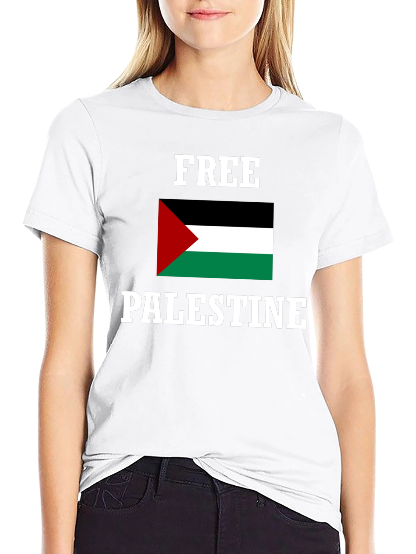 Free Palestine Graphic T-Shirt