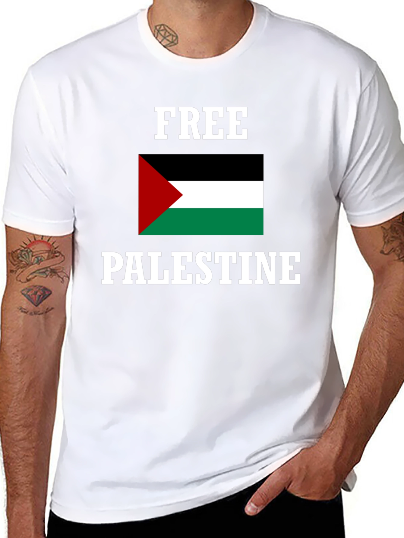 Free Palestine Graphic T-Shirt