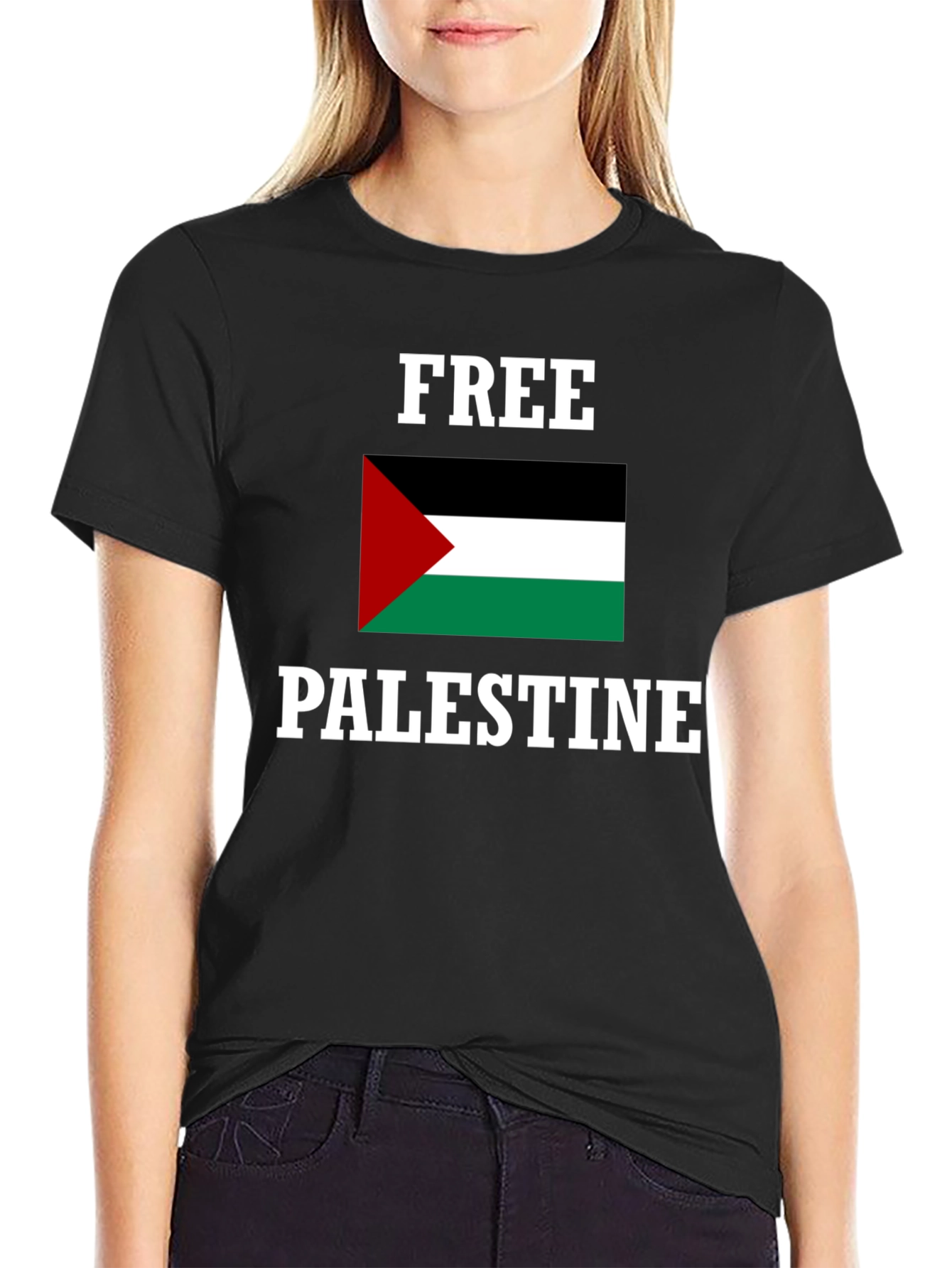 Free Palestine Graphic T-Shirt