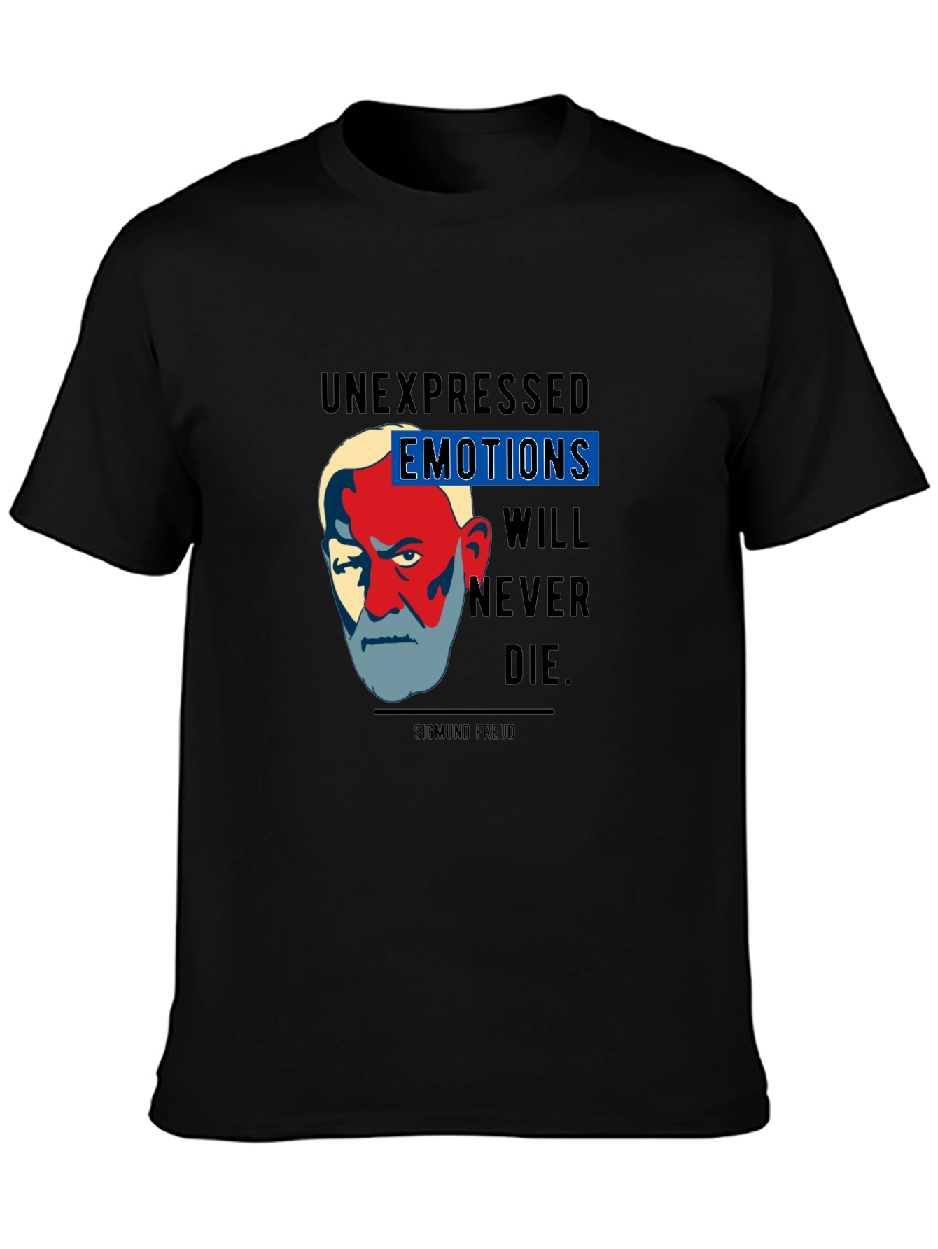 Sigmund Freud Quote Graphic T-Shirt