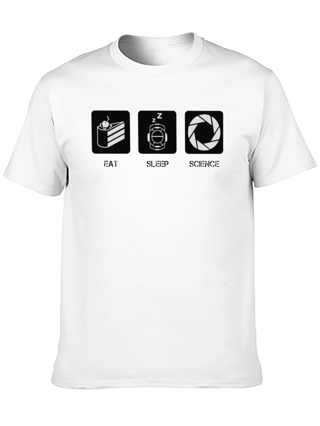 Eat Sleep Science Graphic Tee - Geek Chic Style
