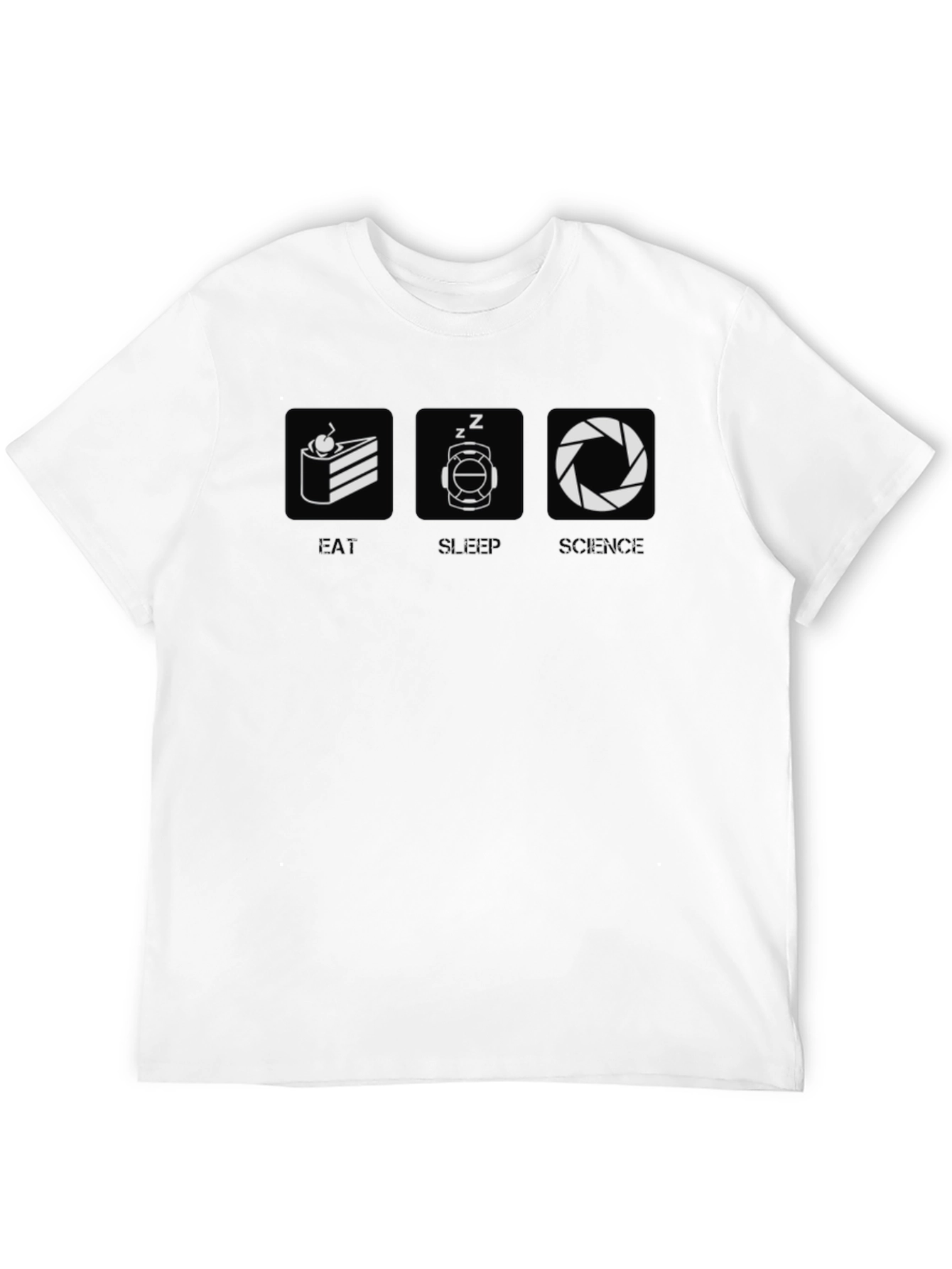 Eat Sleep Science Graphic Tee - Geek Chic Style