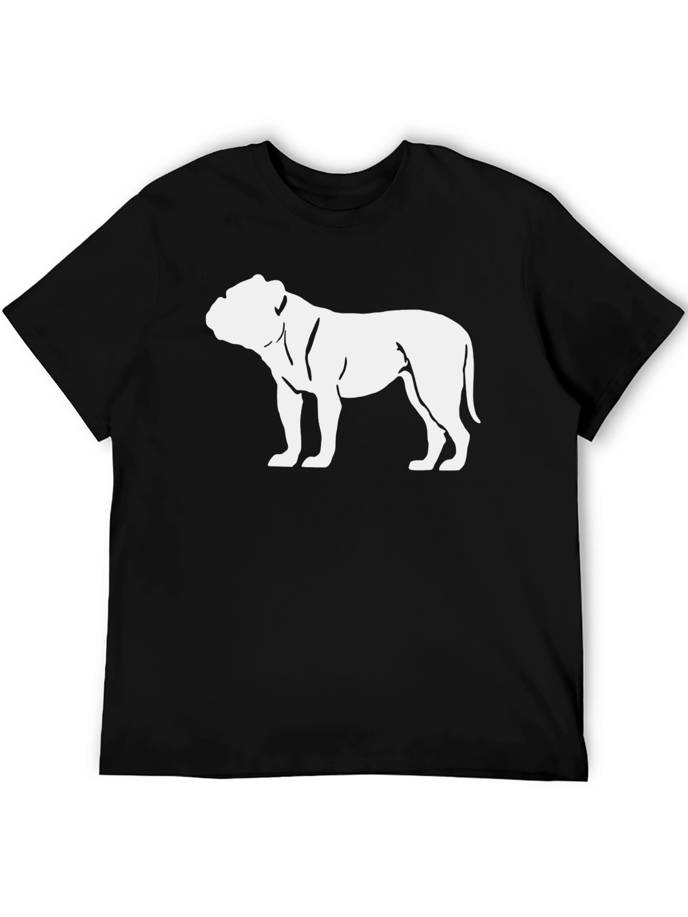 Bulldog Graphic Tee - Black Cotton Blend