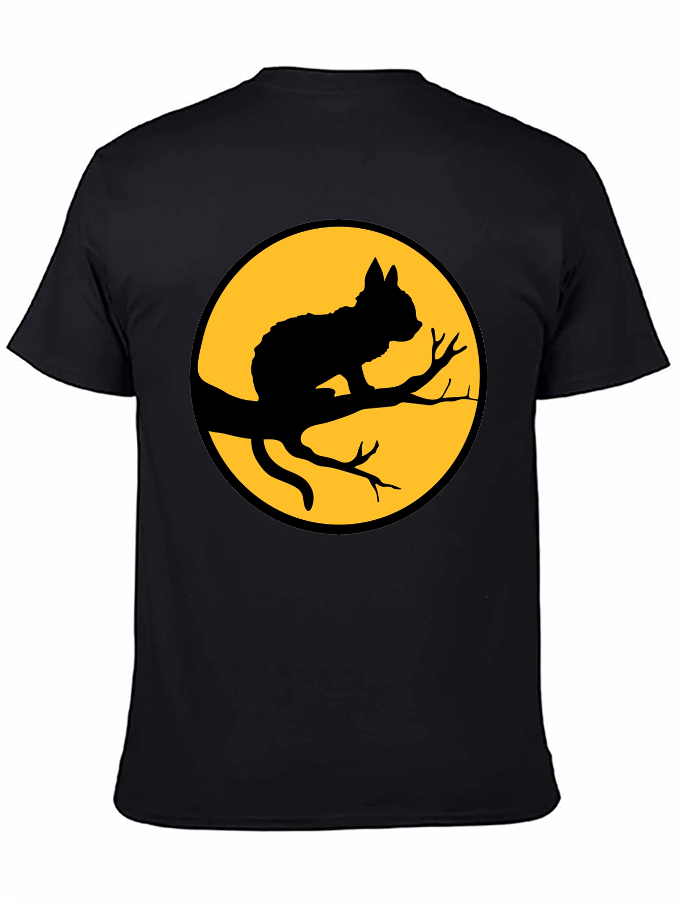 Black Cat Silhouette T-Shirt