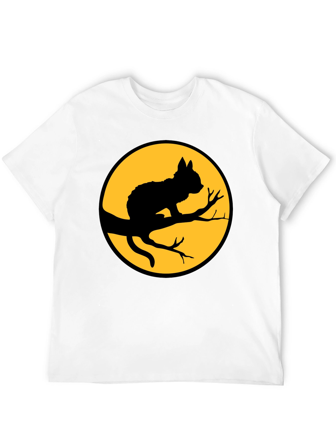 Black Cat Silhouette T-Shirt