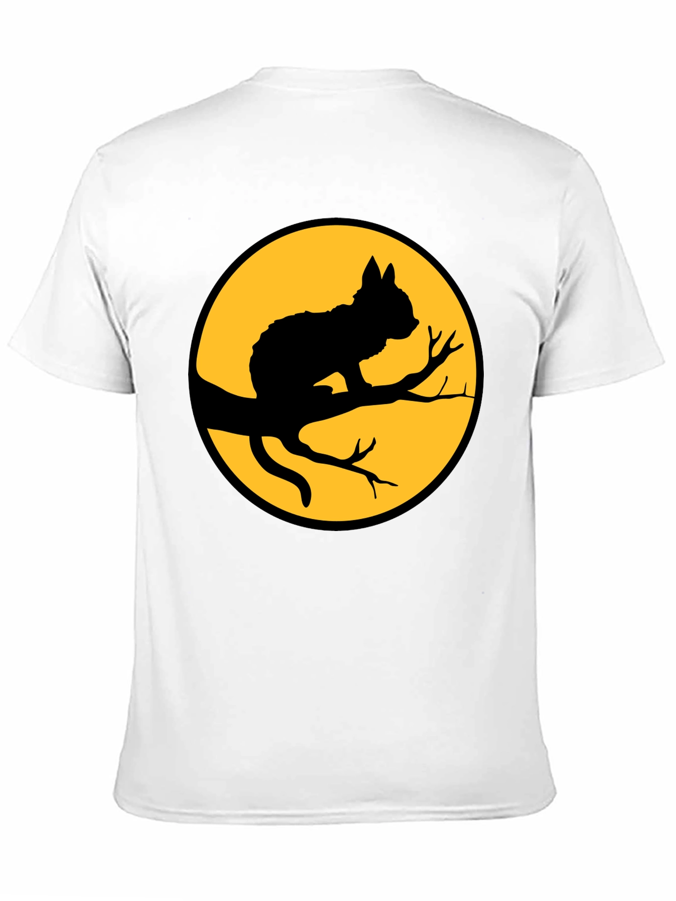 Black Cat Silhouette T-Shirt