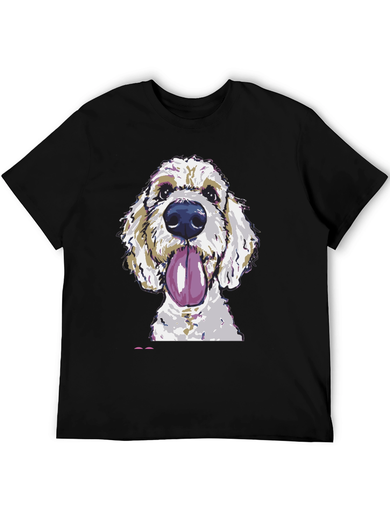 Dog Graphic Print Crew Neck T-Shirt