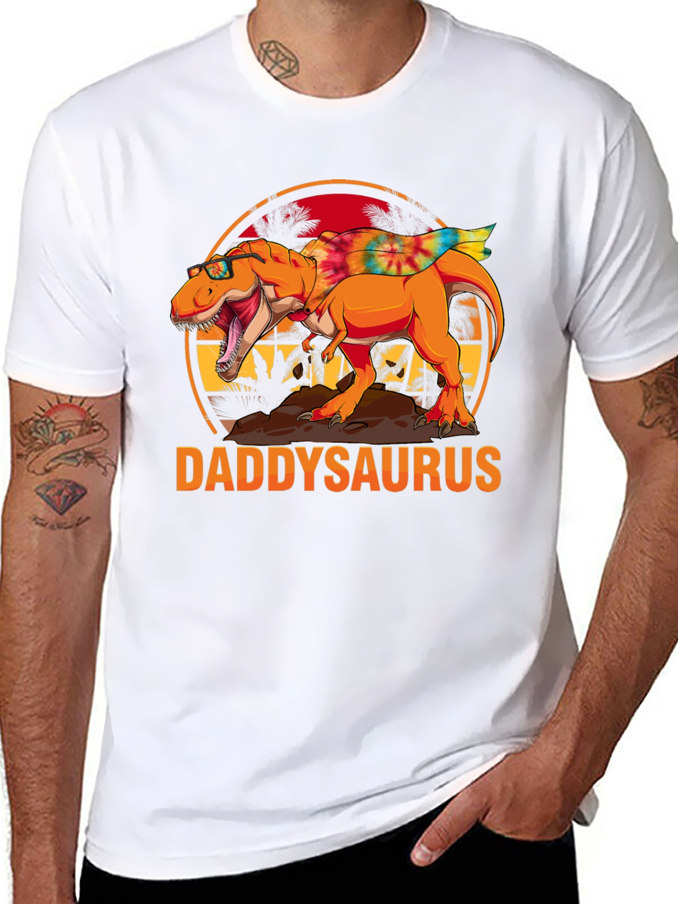 Daddysaurus T-Shirt - Dinosaur Dad Tee