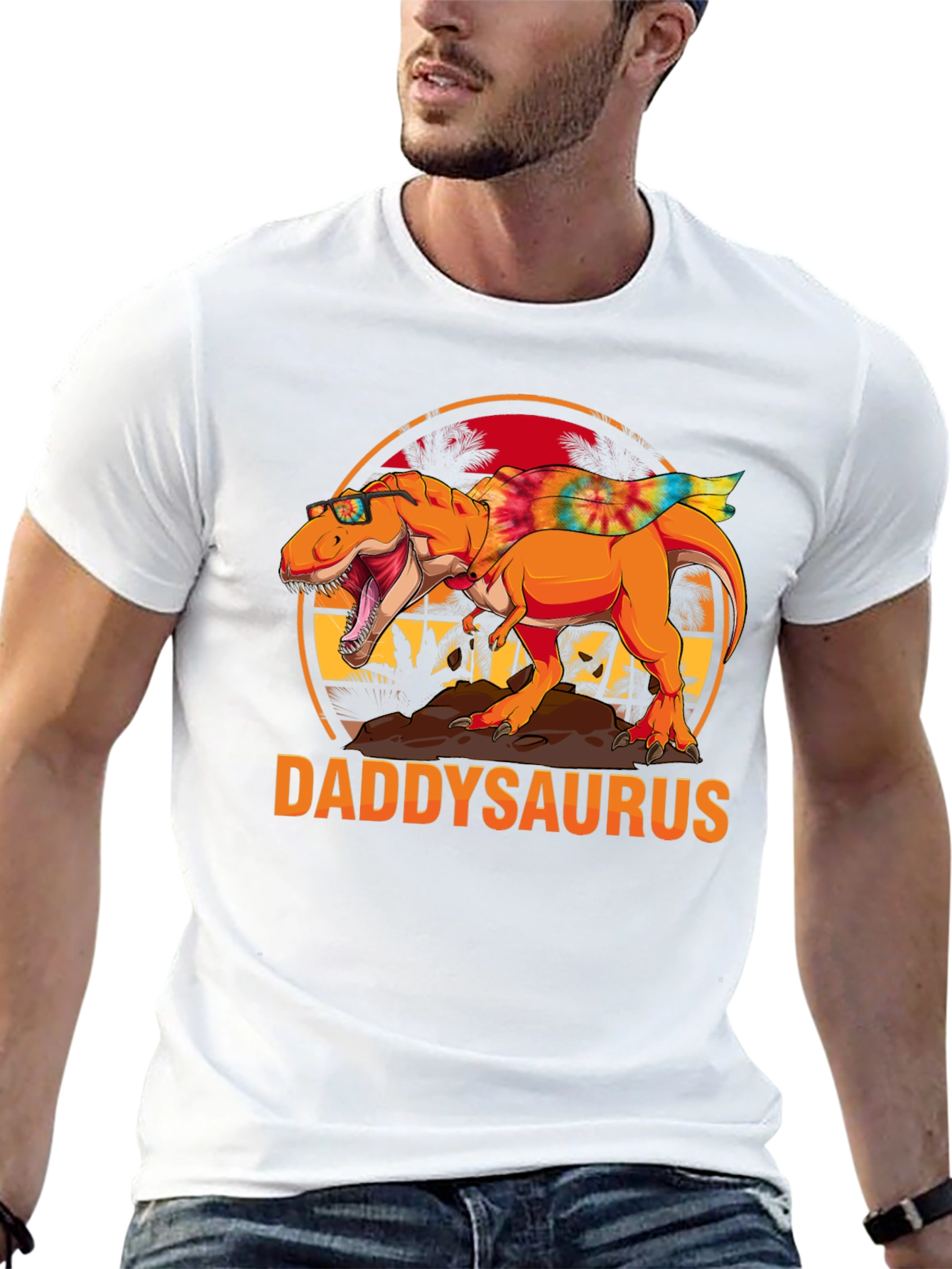 Daddysaurus T-Shirt - Dinosaur Dad Tee