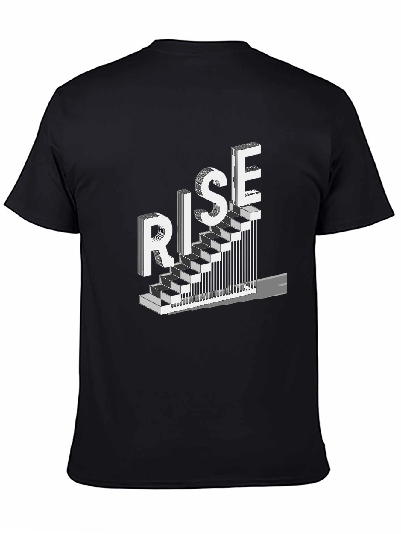 Rise Graphic Tee - Motivational Staircase Design