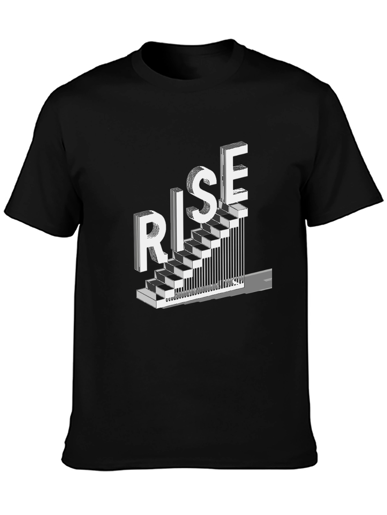 Rise Graphic Tee - Motivational Staircase Design