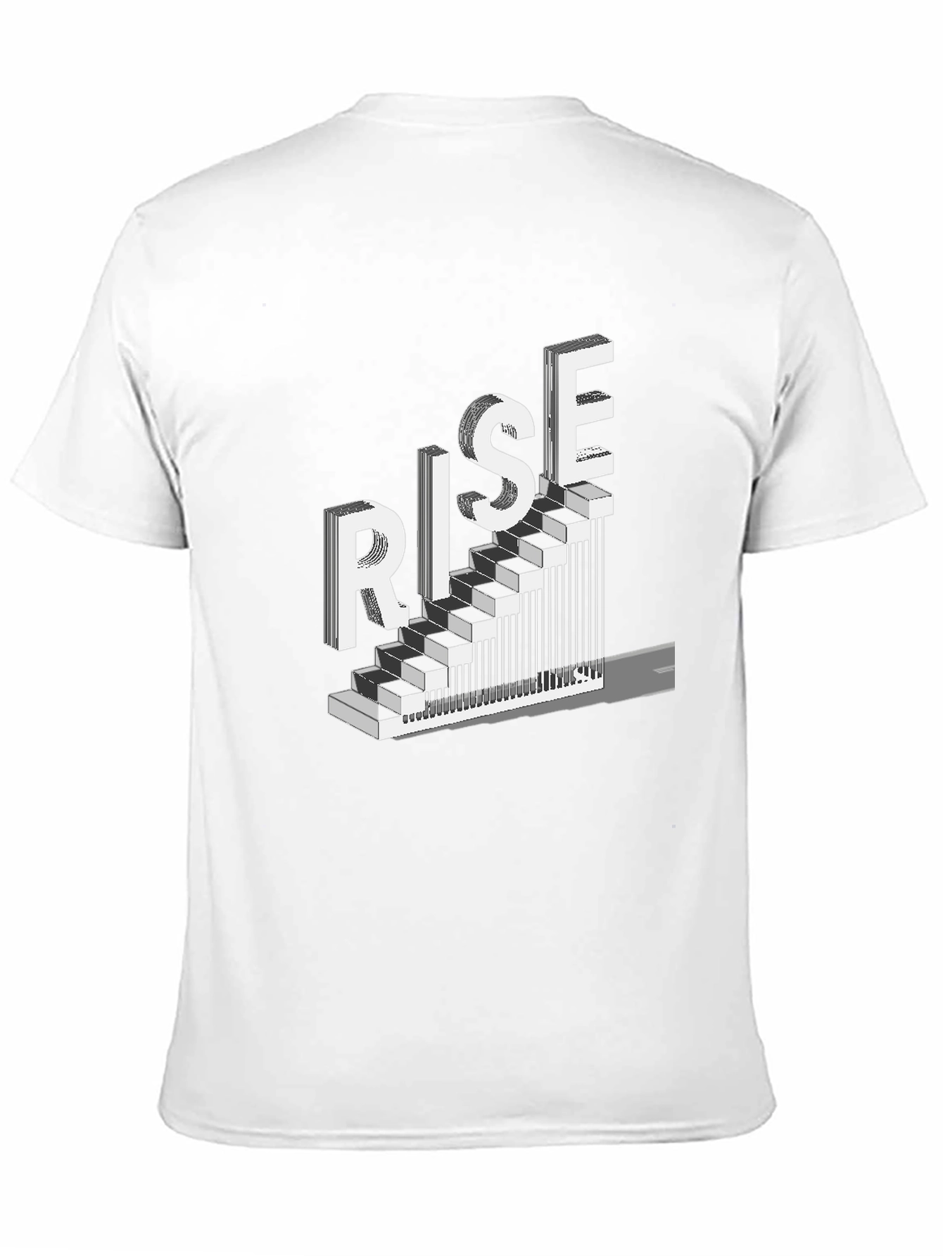 Rise Graphic Tee - Motivational Staircase Design