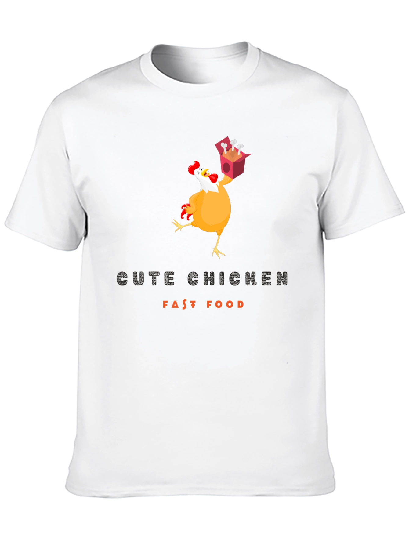 Funny Chicken Fast Food T-Shirt
