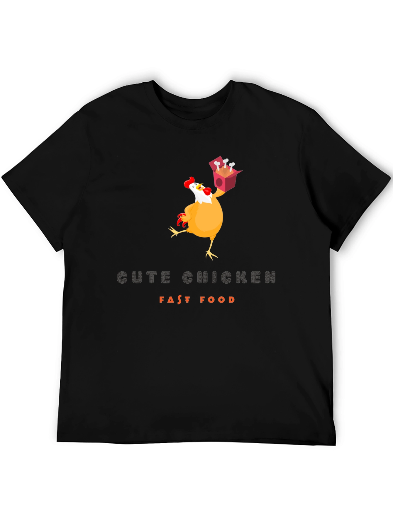 Funny Chicken Fast Food T-Shirt