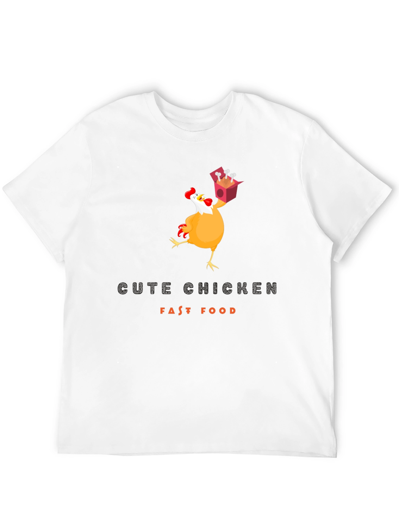 Funny Chicken Fast Food T-Shirt