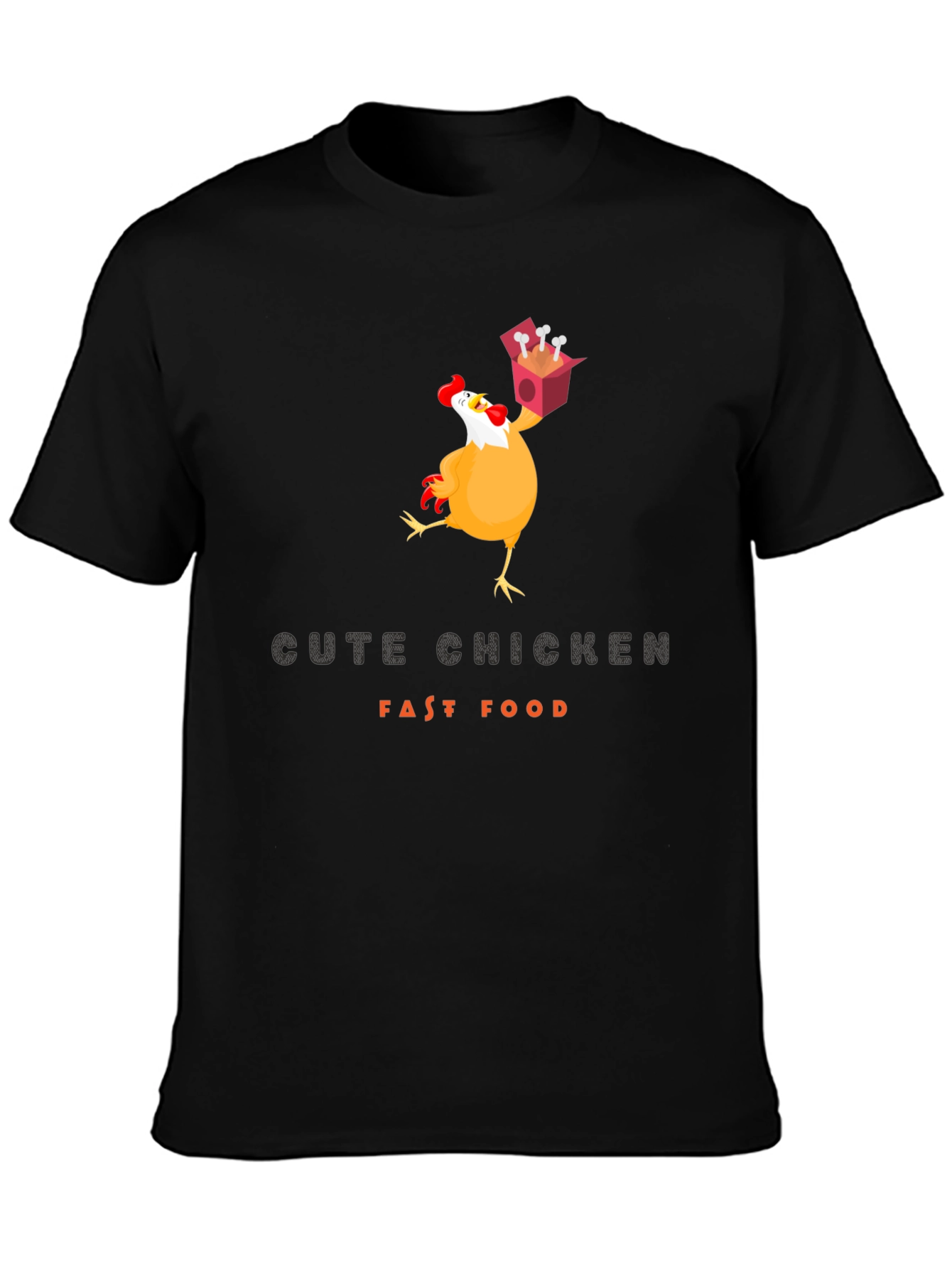 Funny Chicken Fast Food T-Shirt