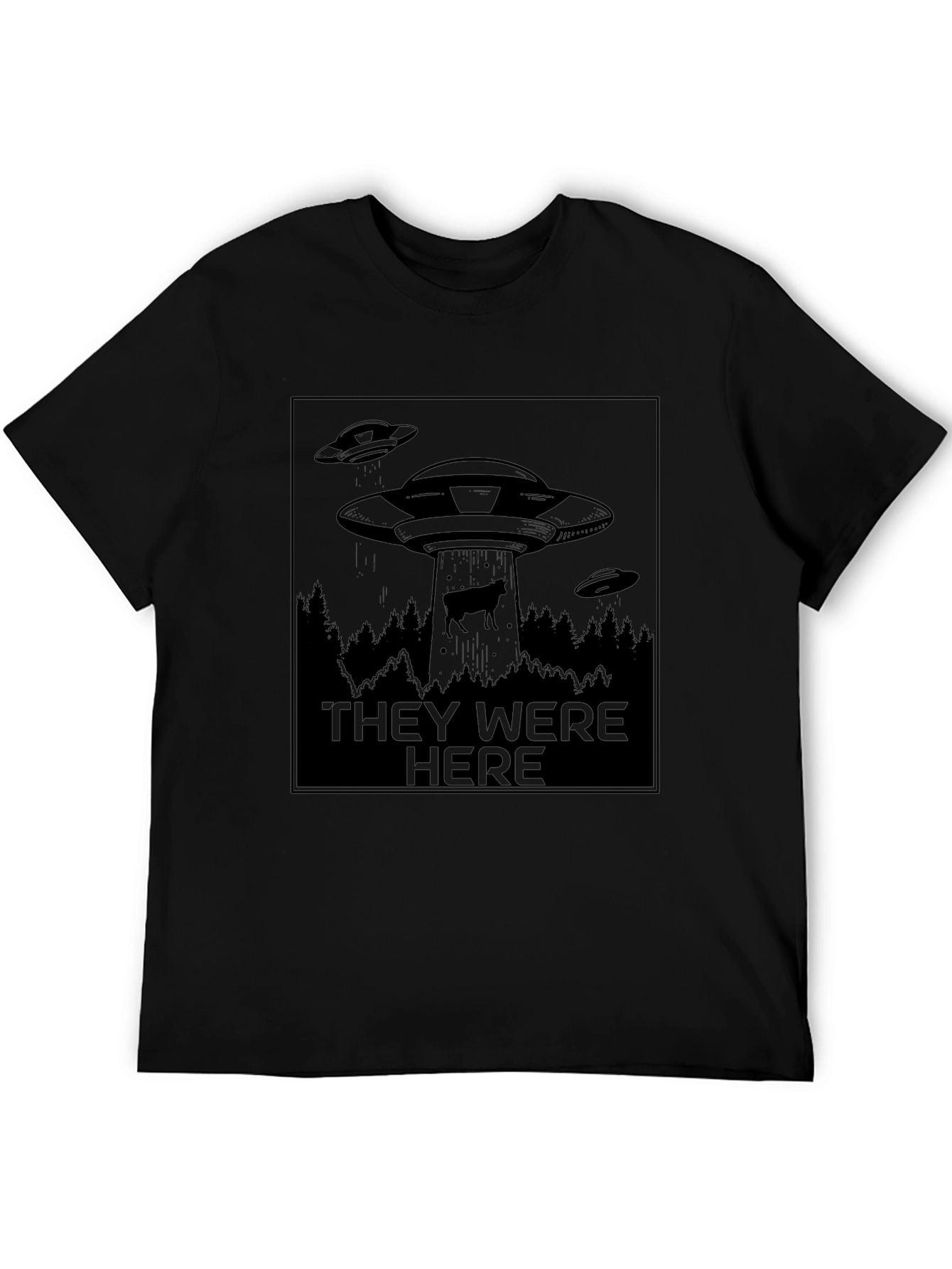 Alien Abduction Graphic Tee - They Were Here