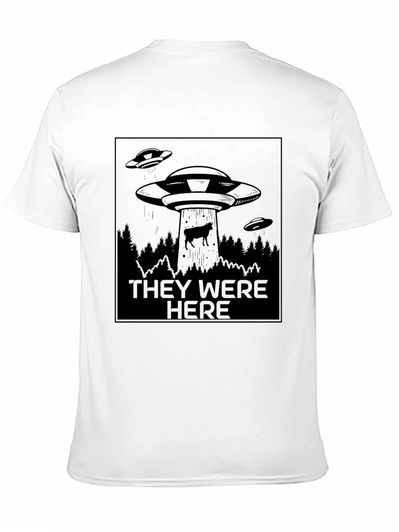 Alien Abduction Graphic Tee - They Were Here