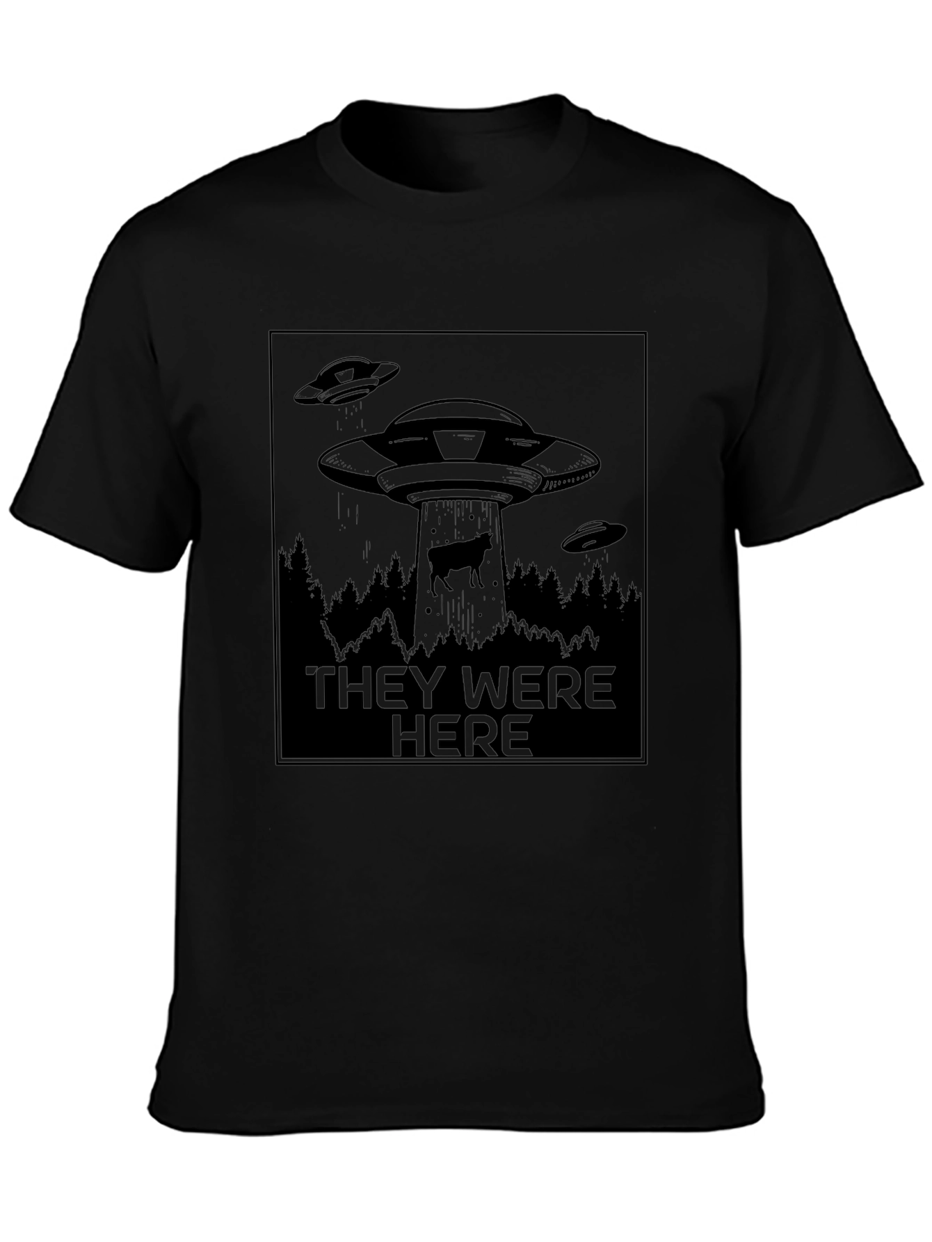 Alien Abduction Graphic Tee - They Were Here