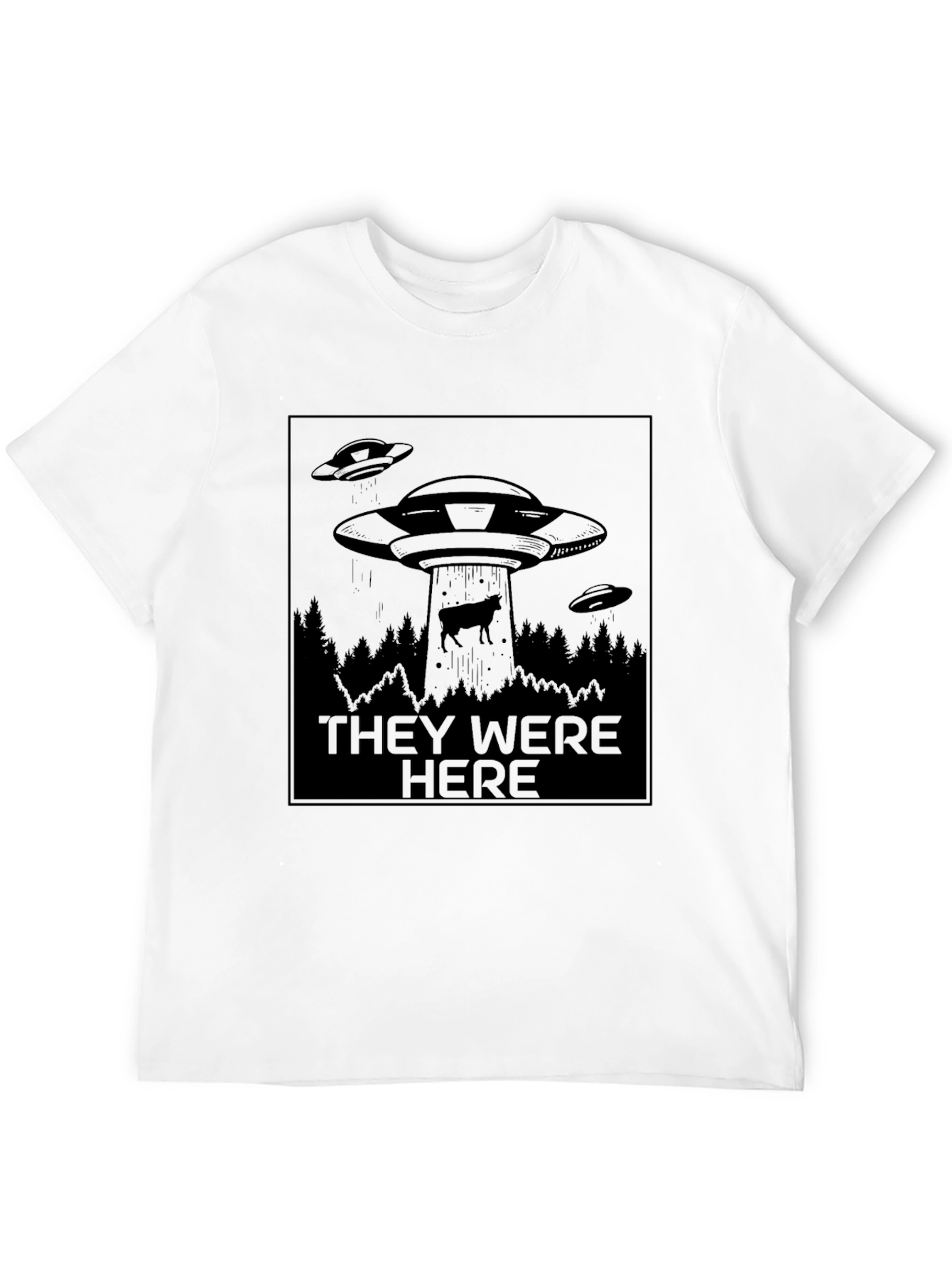 Alien Abduction Graphic Tee - They Were Here