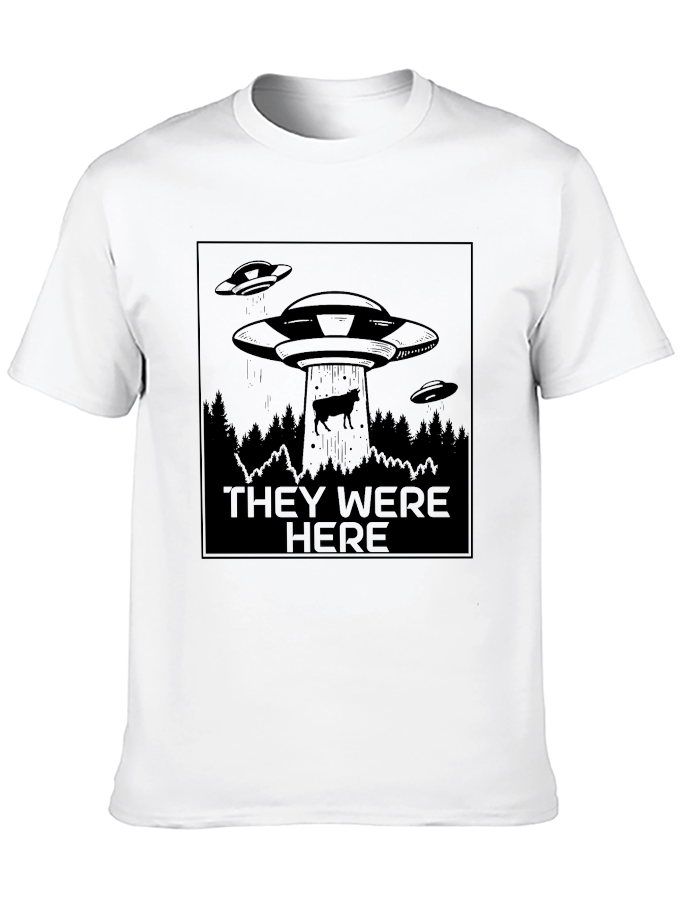 Alien Abduction Graphic Tee - They Were Here