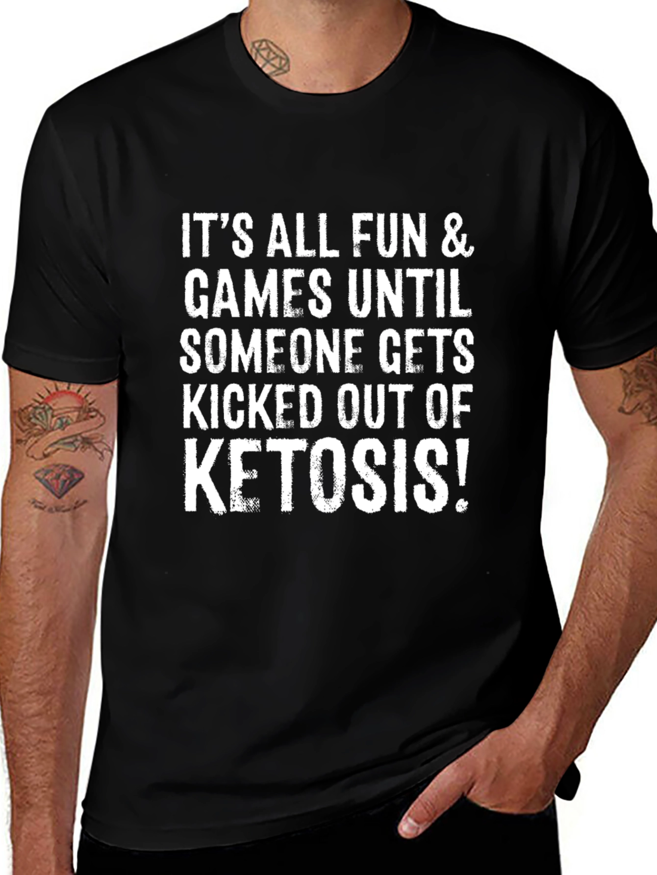 Keto Diet T-Shirt: Fun & Games Ketosis Tee