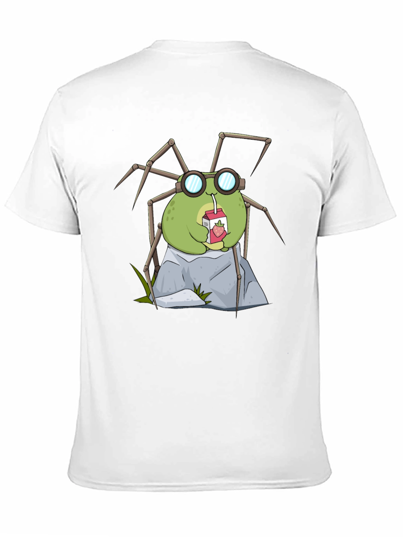 Cute Spider Drinking Juice T-Shirt