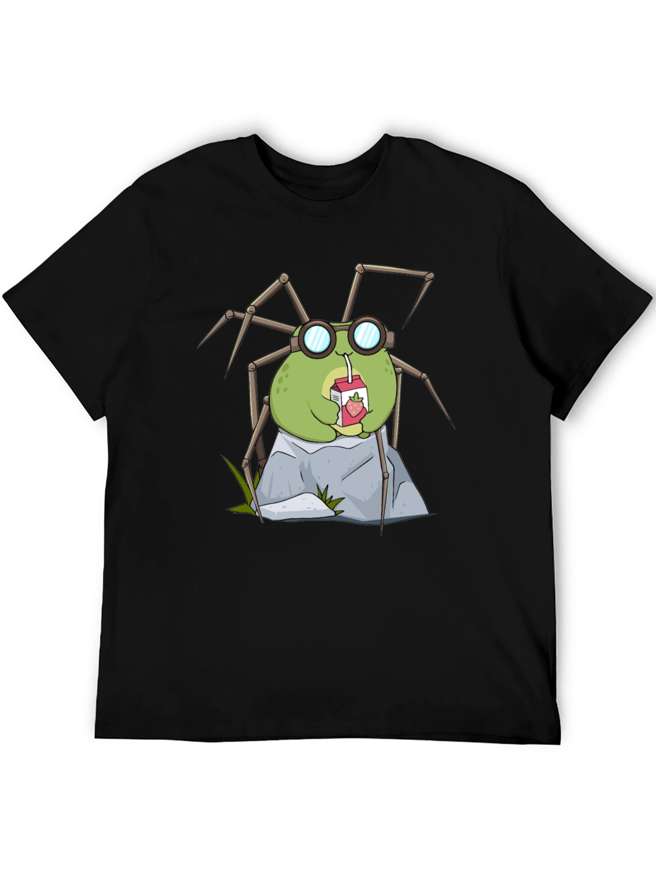 Cute Spider Drinking Juice T-Shirt