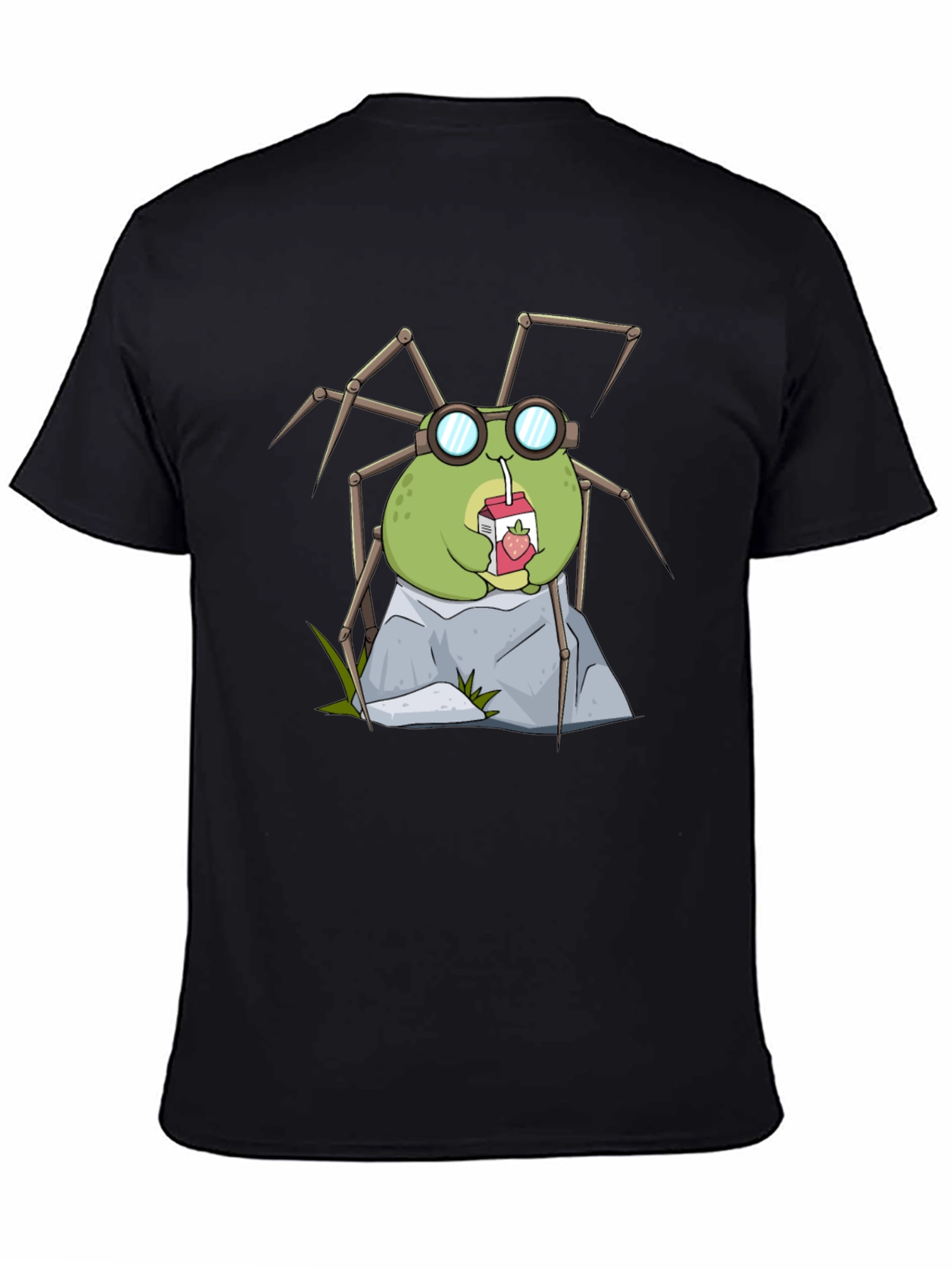 Cute Spider Drinking Juice T-Shirt