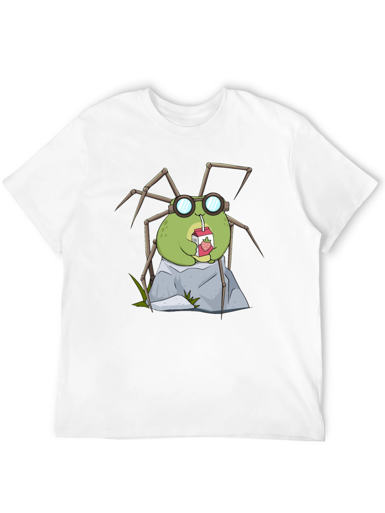 Cute Spider Drinking Juice T-Shirt