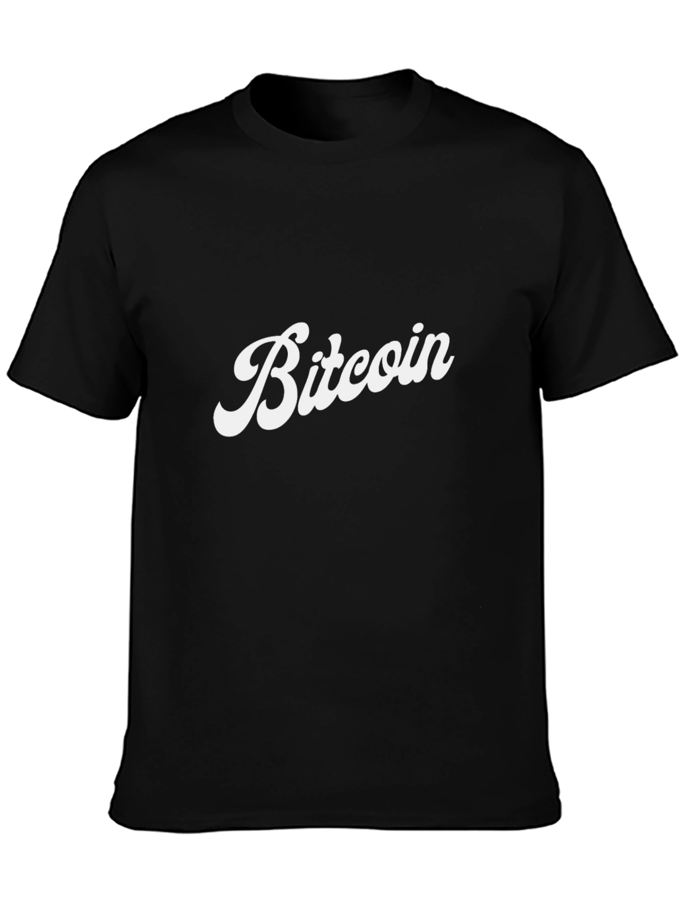Bitcoin Retro Style Black T-Shirt