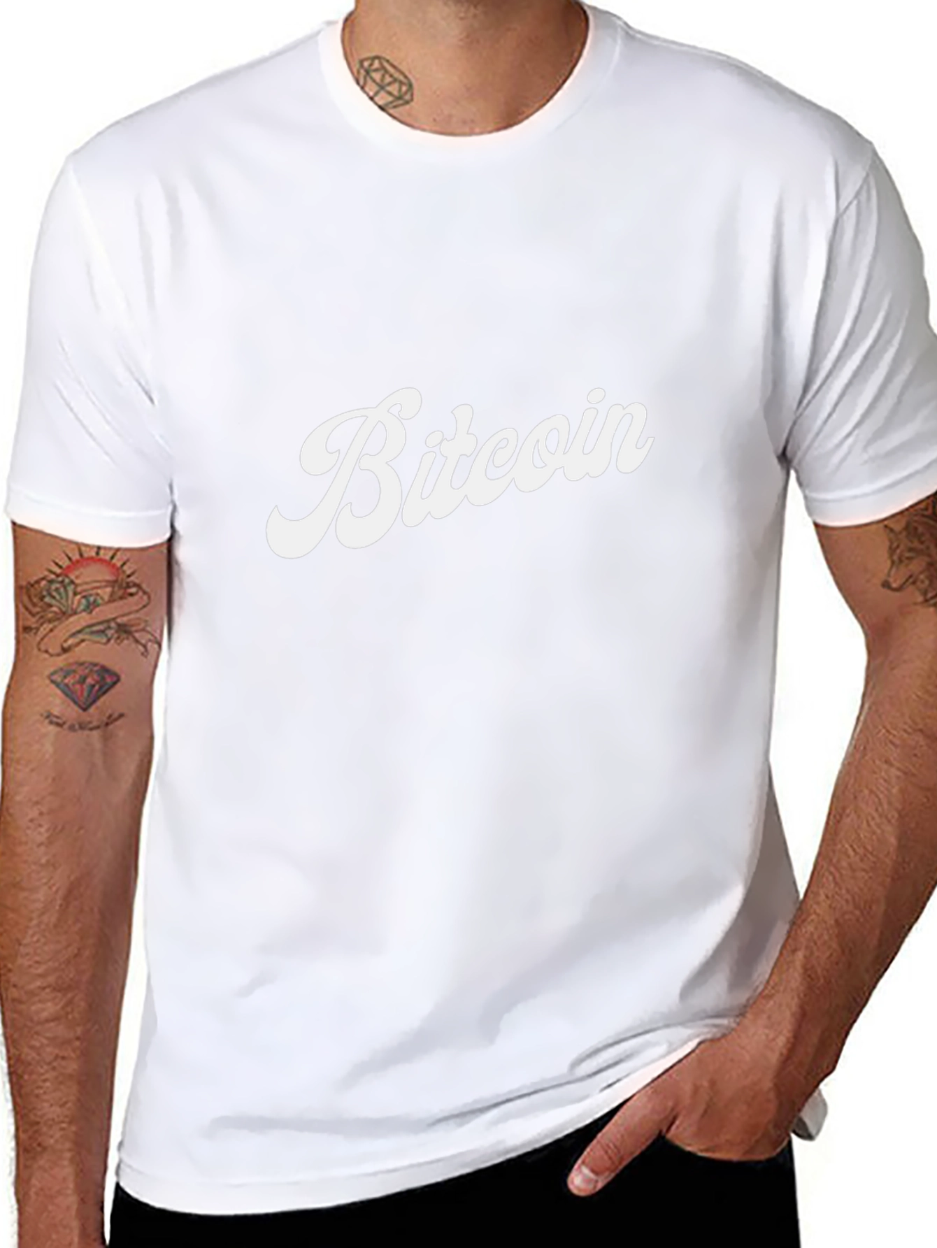 Bitcoin Retro Style Black T-Shirt