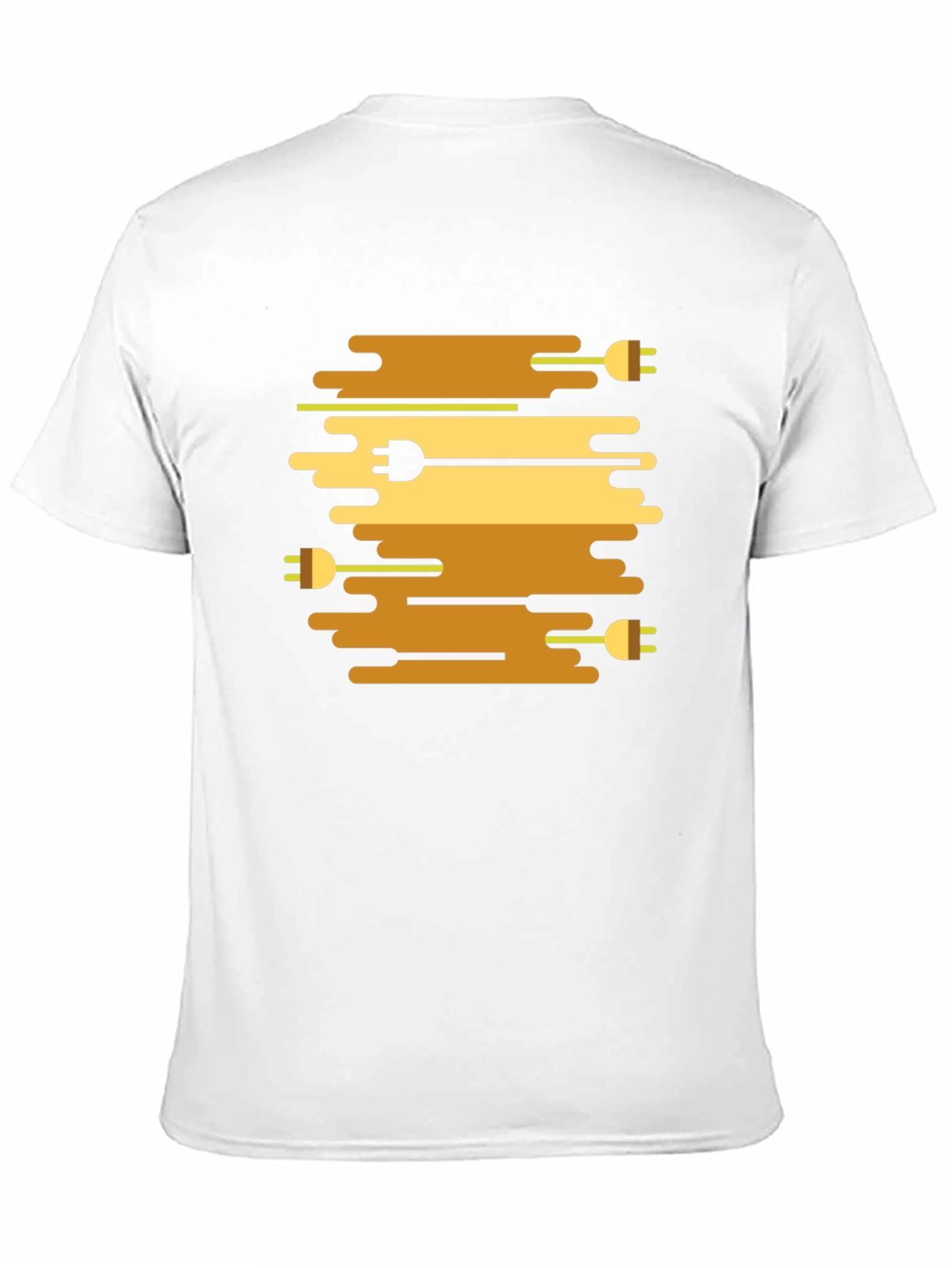 Modern Plug Pattern Graphic T-Shirt