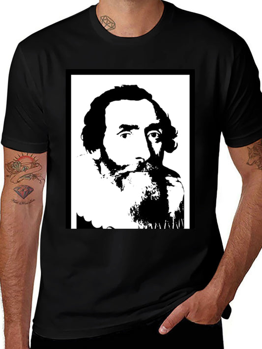 Vintage Portrait Graphic Black T-Shirt