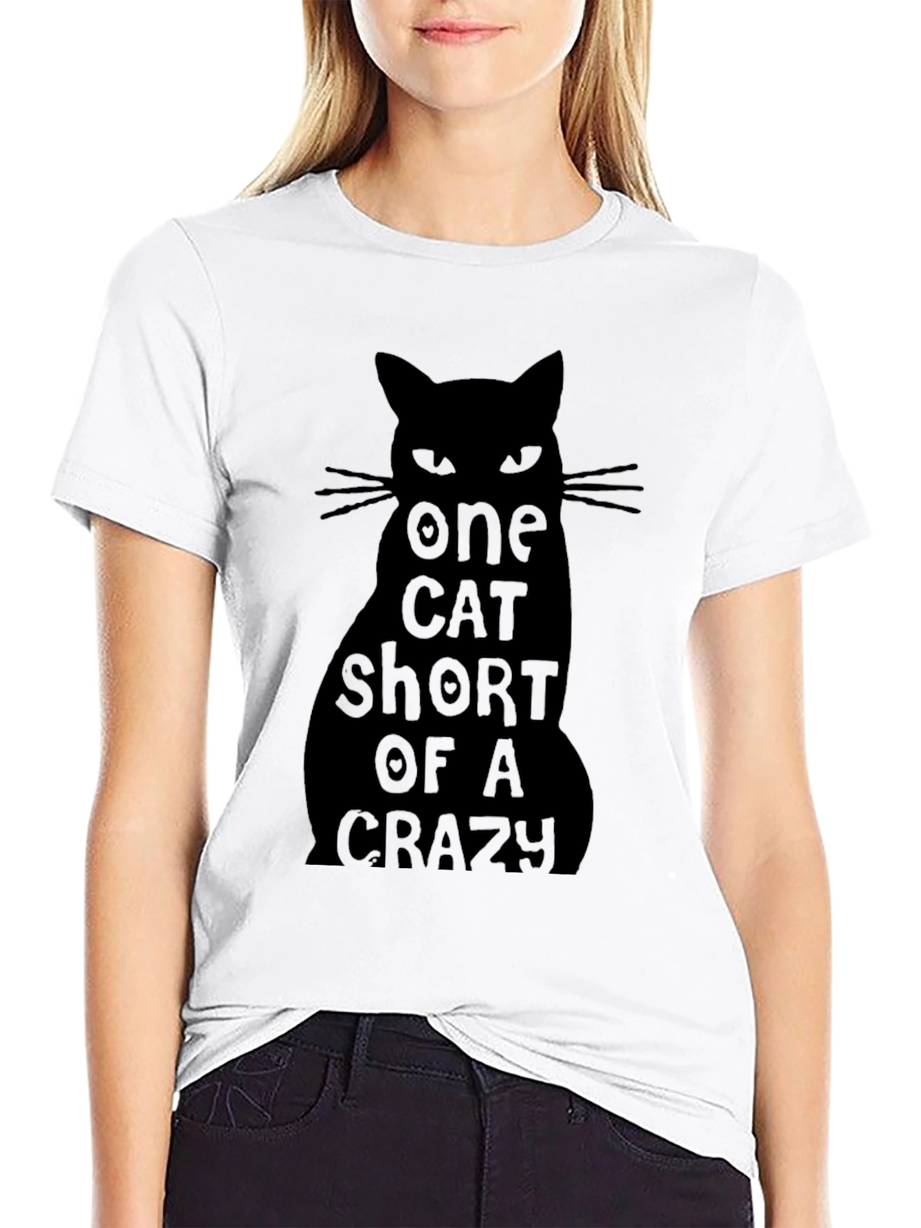 One Cat Short of Crazy Graphic Tee