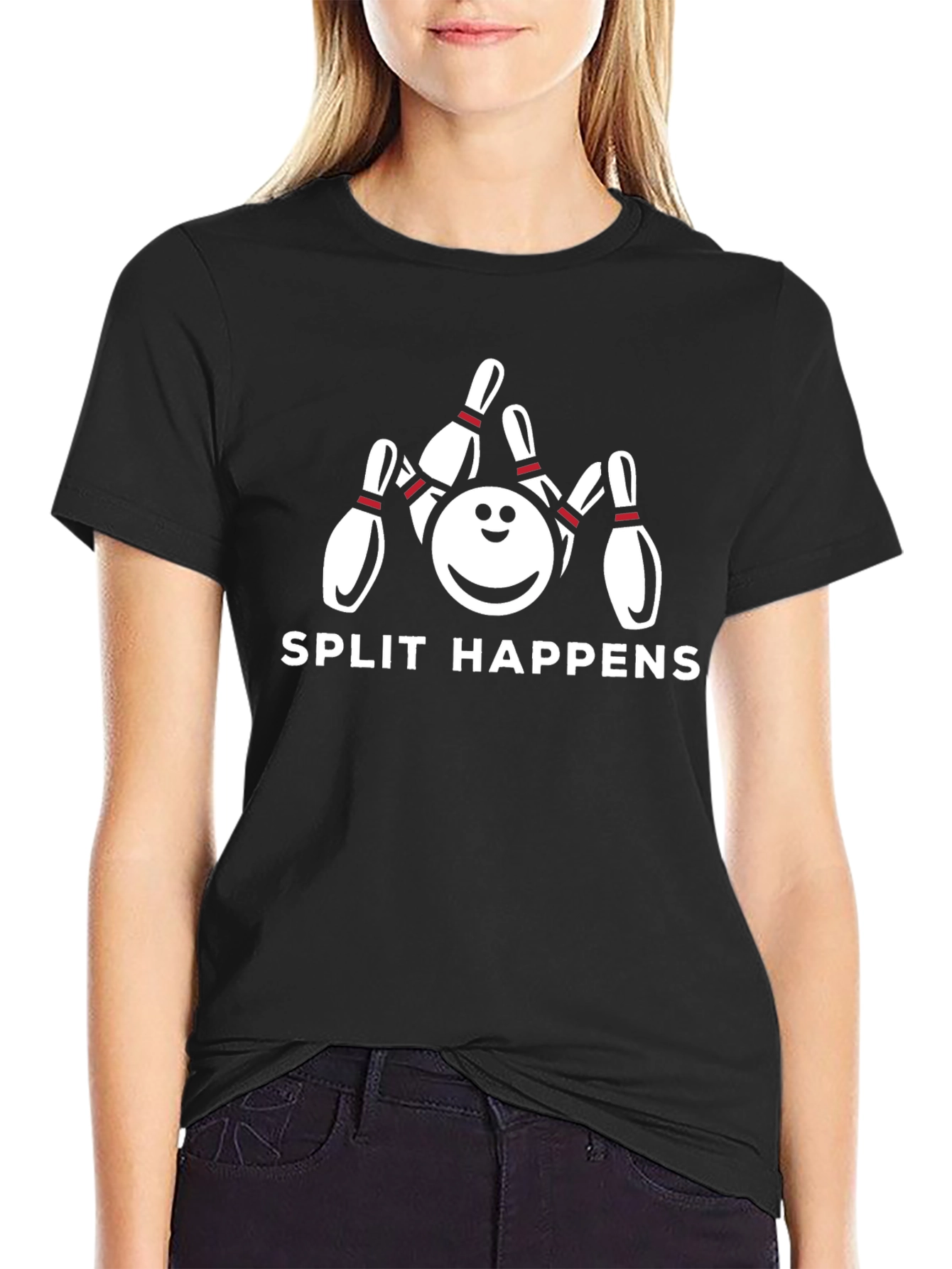 Split Happens Bowling Graphic Tee