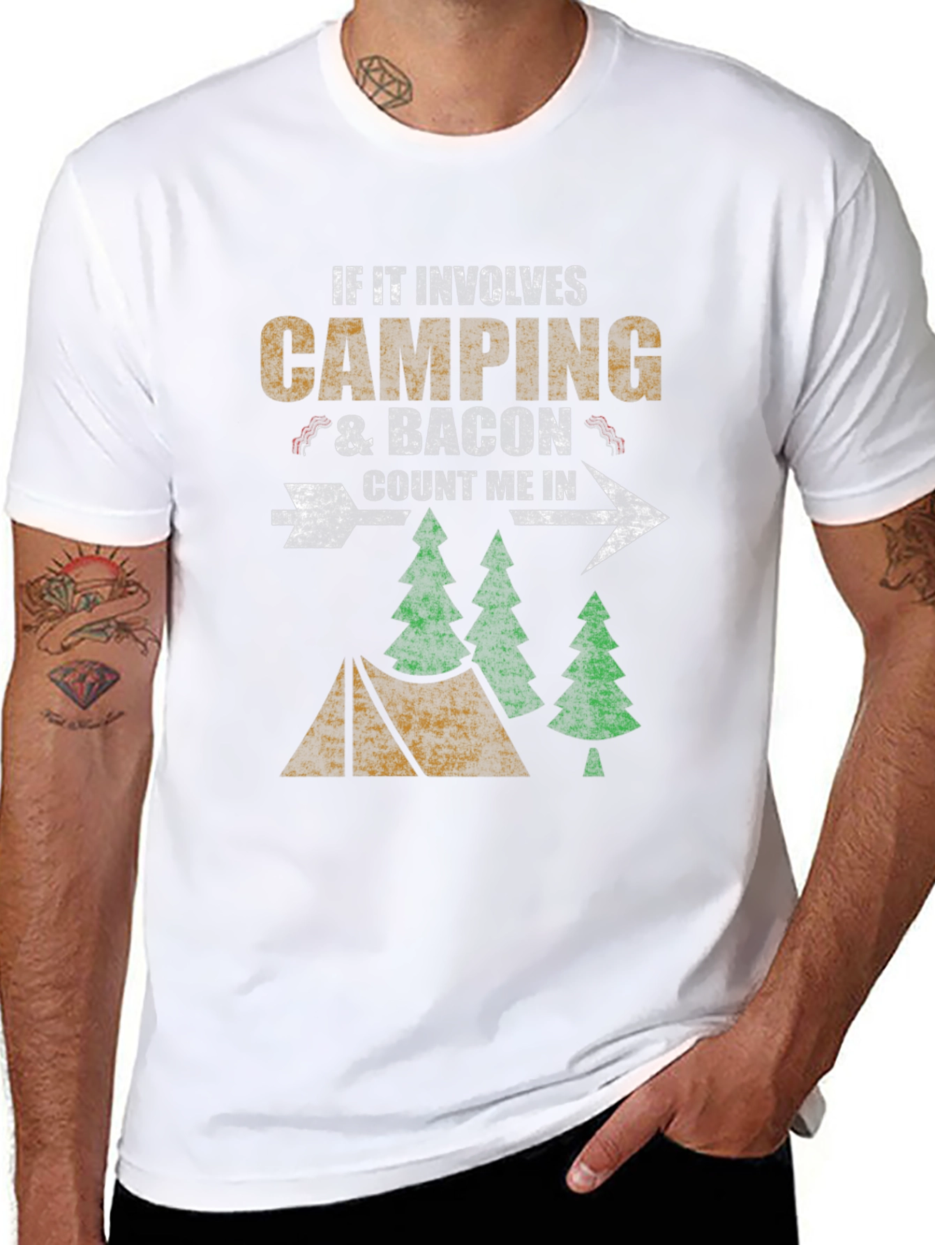 Camping & Bacon T-Shirt